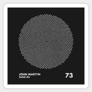 John Martyn / Solid Air / Minimalist Graphic Artwork Sticker